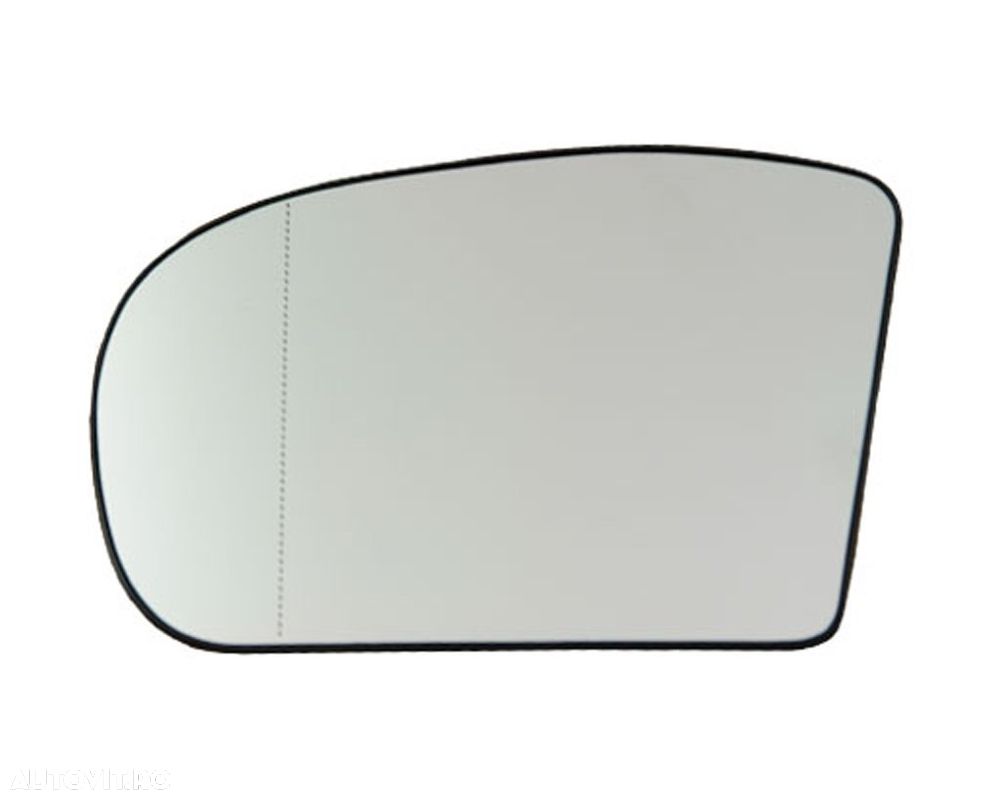 Geam oglinda Mercedes Clasa C Sportcoupe (Cl203), 11.2000-05.2008, Clasa C (W203) 05.2000-03.2007, Clasa E (W211) 03.2002-06.2006, stanga/dreapta, Crom, Cu incalzire, Convex, View Max, 2038100121; A2038100 - 1