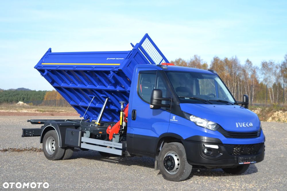 Iveco Daily 72C18 70C18 Nowy 3-stronny WYWROT Kiper Wywrotka Nowy HDS Żuraw HC 45A3 Dźwig Fassi F40 - 14