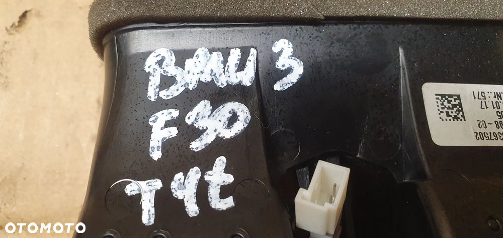 Kratka nawiewu powietrza tył tylna BMW 3 F30 9207330 - 10