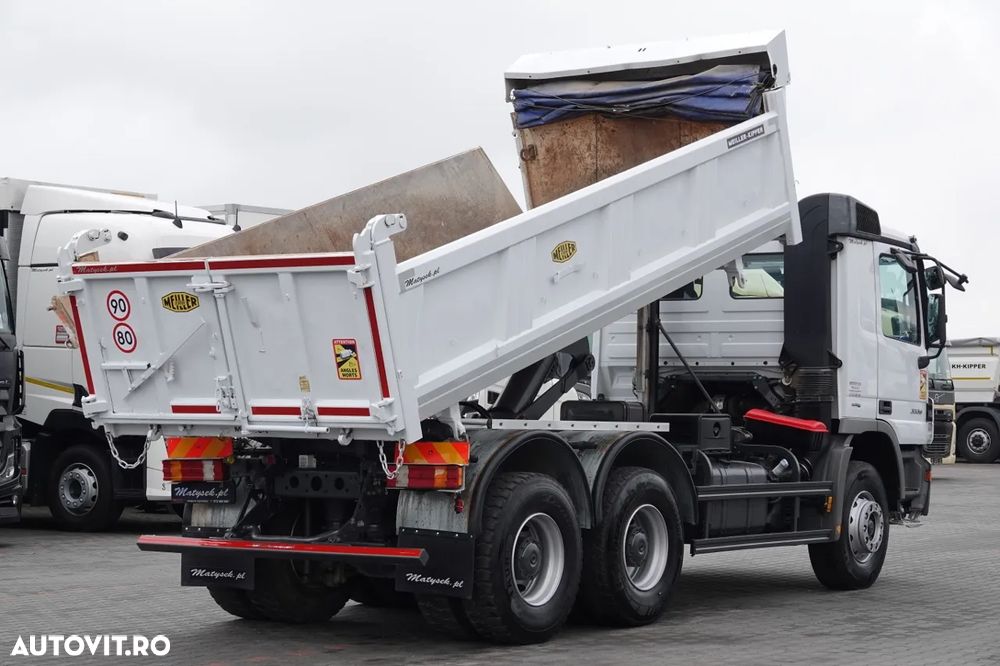 Mercedes-Benz ACTROS 3336 / 6x4 / CAMION BASCULANTE / BORDMATIC / HYDROBOARD / MEILLER KIPPER / EPS + AMBREIE / IMPORTAT - 2