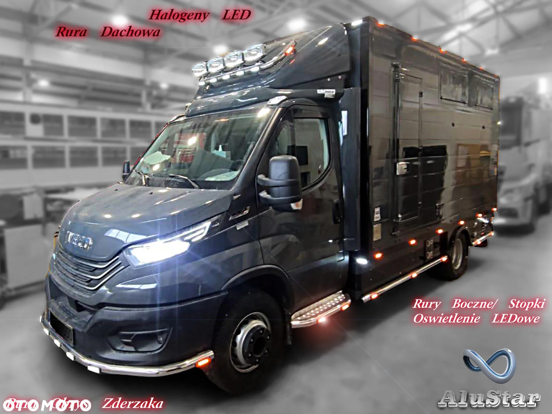 MAN TGE Crafter Sprinter Iveco Ducato Master Transit orurowanie Dachowe - 17