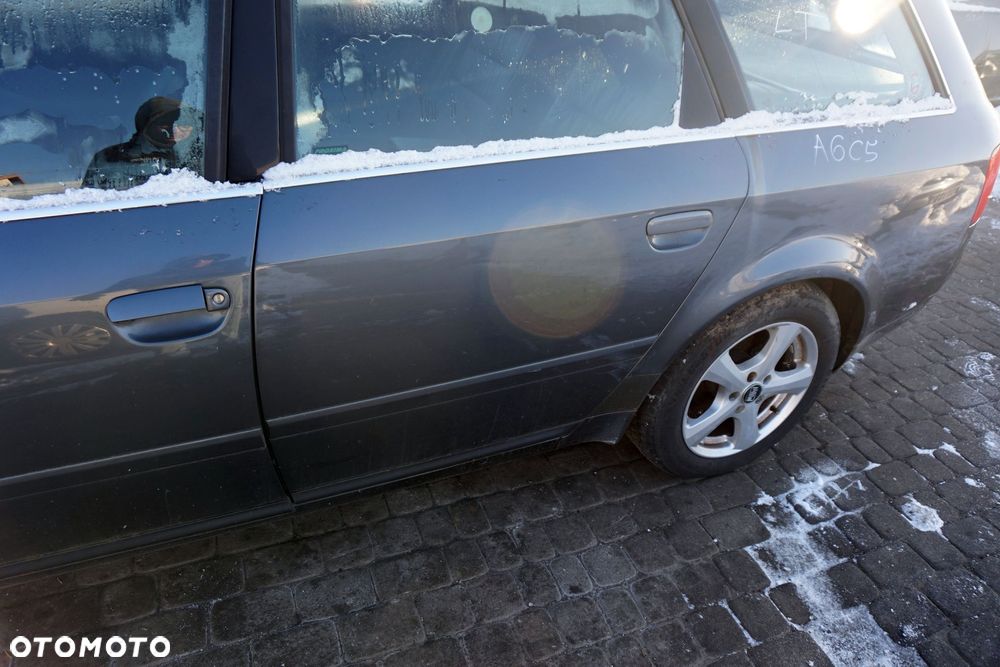 DRZWI TYLNE LEWE A6 C5 LIFT KOMBI LX7Z  SZARY AUDI 2001-2004 - 4