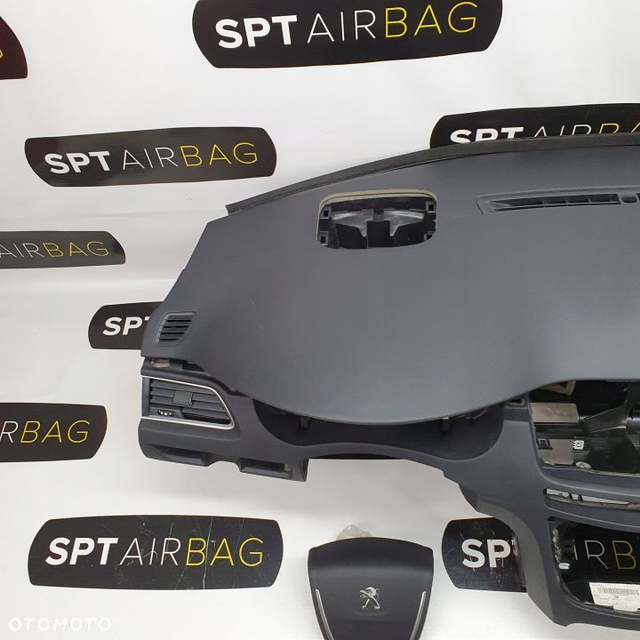 PEUGEOT 508 DESKA ROZDZIELCZA KONSOLA KOKPIT PULPIT PODUSZKI AIRBAG AIR BAG PASY KIT SET - 2