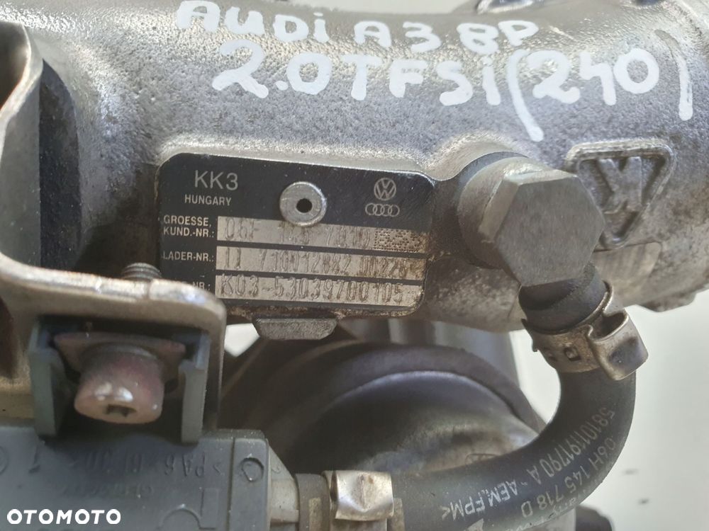 TURBOSPRĘŻARKA Audi A3 II 8P 2.0 TFSI _ turbo 06F145701D - 12