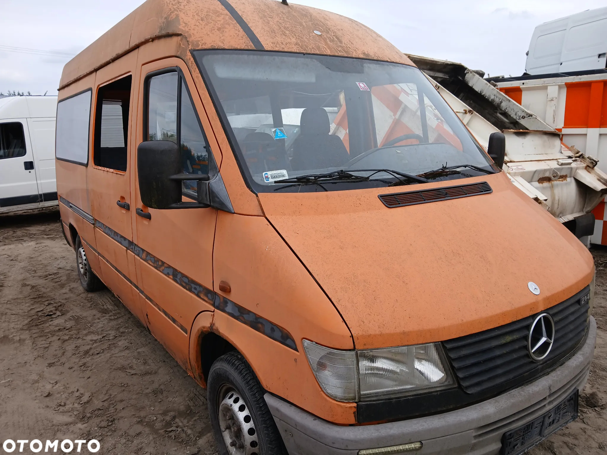 mercedes sprinter 214 2603 maska pokrywa silnika klapa bagażnika zderzak lampa reflektor pas przedni - 2