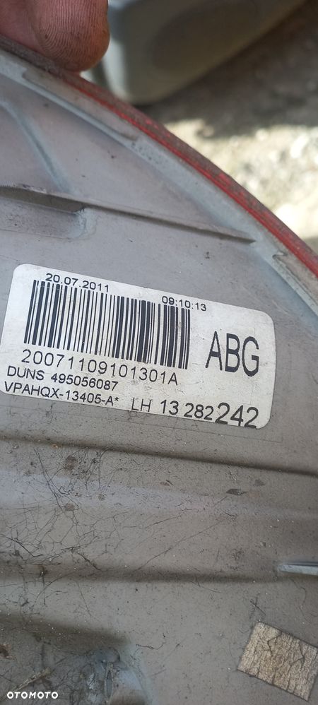 opel astra j  kombi lampy tył lewa  12r-16 poznan - 2