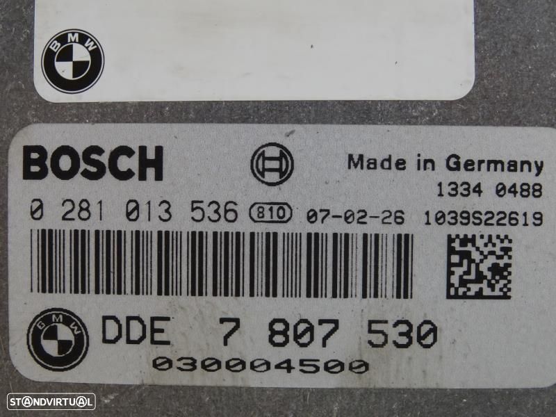 Centralina De Motor Bmw 1 (E87)  0281013536 / 7807530 / 1039S22619 / 7 - 2