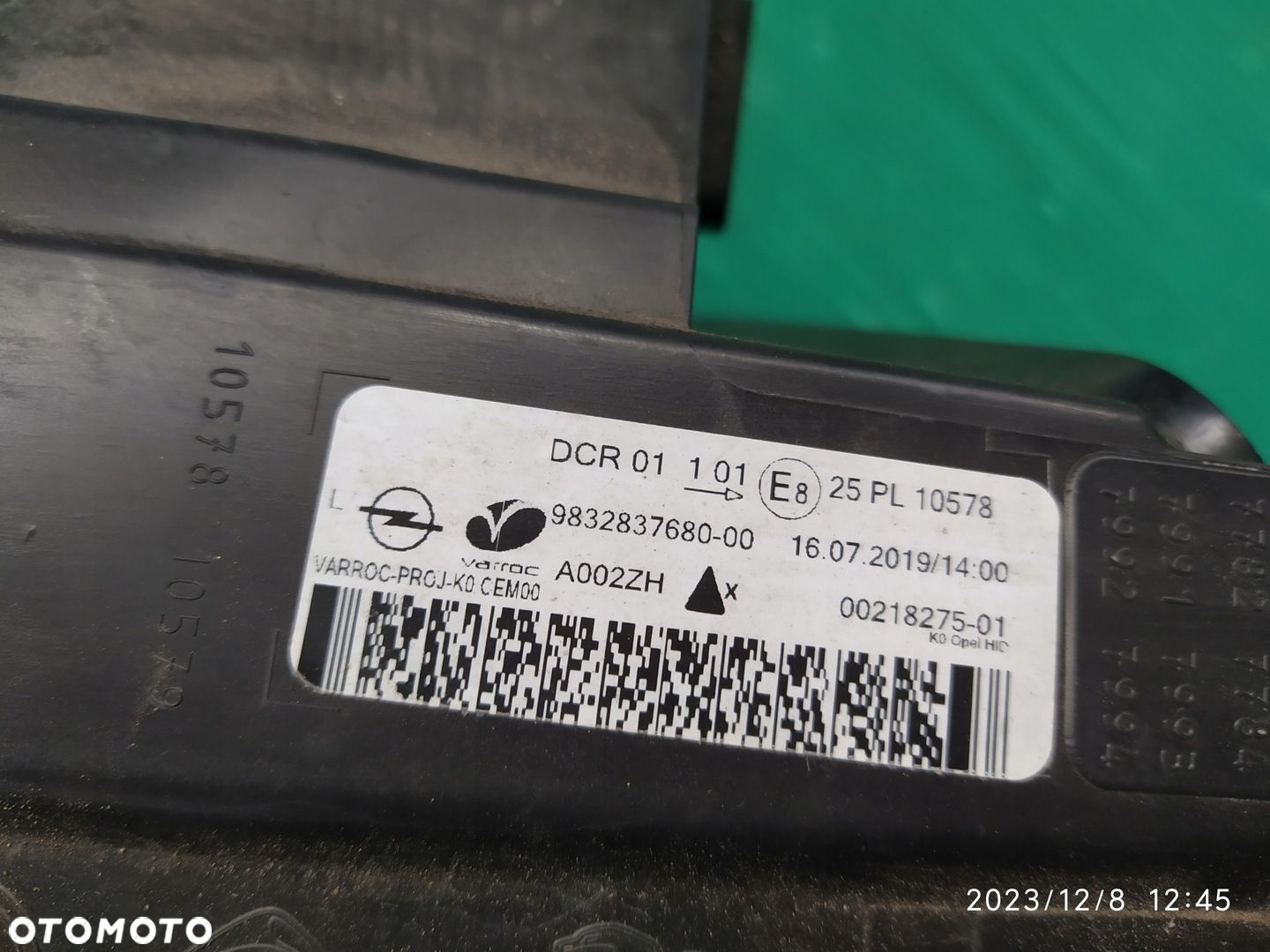 LAMPA PRZÓD LEWA OPEL VIVARO C III 3 ZAFIRA D LIFE 9832837680 - 12