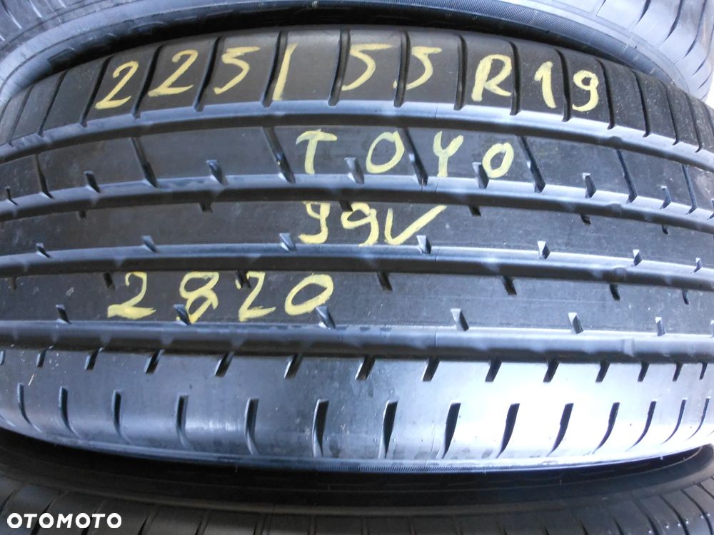 Opony 225/55r19 toyo proxes r46a 7,7mm  lato komplet - 4