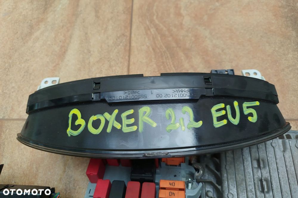 Zestaw startowy, komplet do odpalenia auta, komputer Continental SID208 sterownik silnika 2.2 HDI Euro5 130KM do Fiat Ducato III Peugeot Boxer II Citroen Jumper II 2011-2015r, w komplecie: sterownik silnika S180129101N / 9691854880 / 9676721380, stacyjka, kluczyk, moduł komfortu, immobilizer , licznik - 10