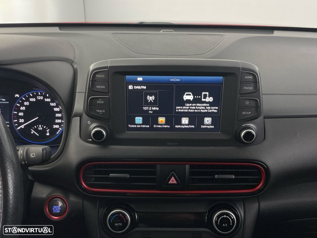 Hyundai Kauai 1.0 T-GDi Premium Pele/Tec.Vermelho - 15