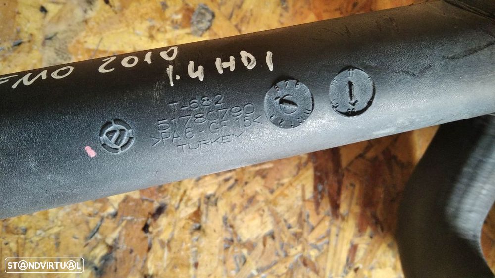 TUBO INTERCOOLER PEUGEOT BIPPER CITROEN NEMO 1.4HDI 51780790 - 2