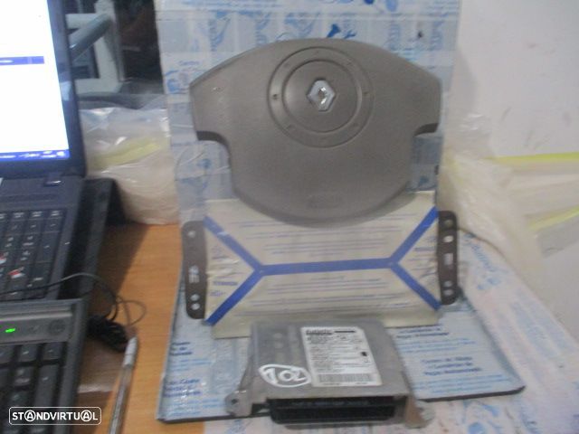 Kit Airbags 8200292043  604289700  8200481128B  8200301516A   RENAULT MEGANE 2 2003 1.5Dci 82CV 5P PRETO SEM TABLIER - 1