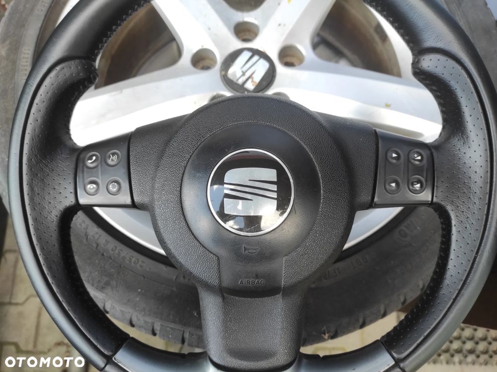 KIEROWNICA SKÓRZANA MULTIFUNKCJA PIKOWANA FR CUPRA MSDESIGN SEAT LEON 2 ALTEA ALTEA XL TOLEDO 3 WYSYŁKA !!!! - 8