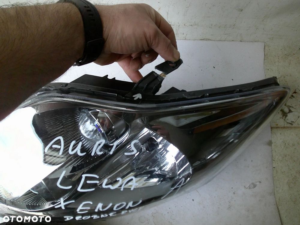 toyota auris 1 lampa przód lewa ksenon xenon przed lift  nowa przetwornica - 4