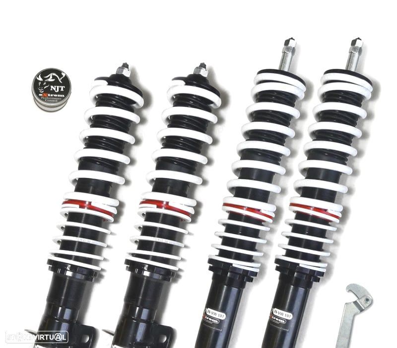KIT SUSPENSÃO REGULÁVEL NJT EXTREM VOLKSWAGEN VW SCIROCCO MK1 MK2 74-92 - 1