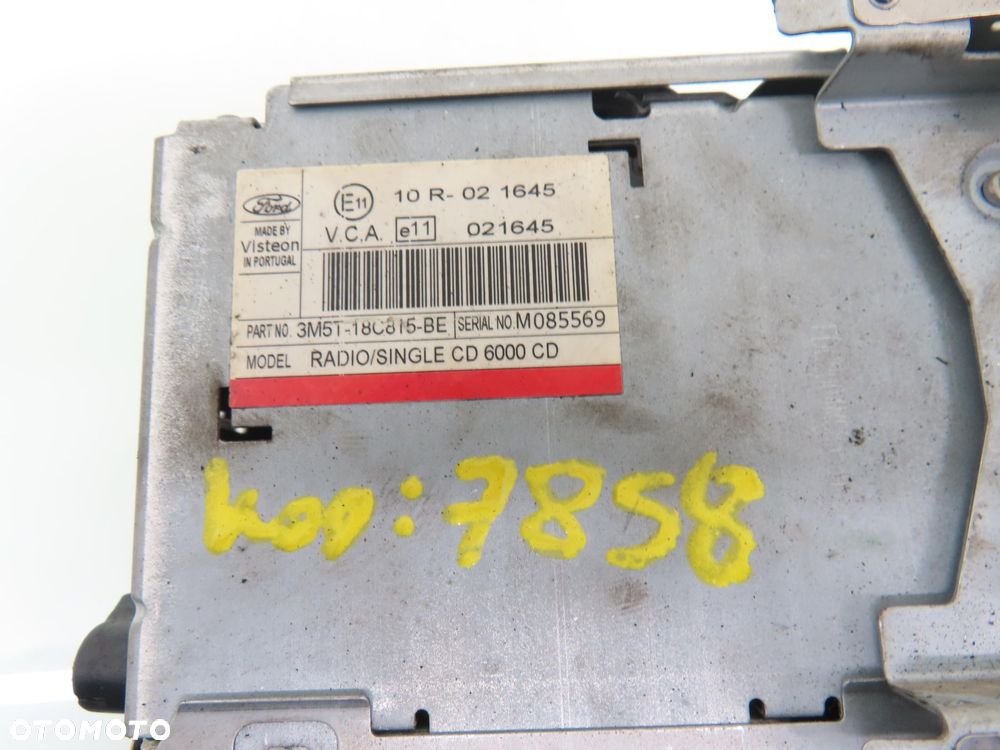 RADIO FORD FOCUS C-MAX 3M5T18C815BE + KOD - 2