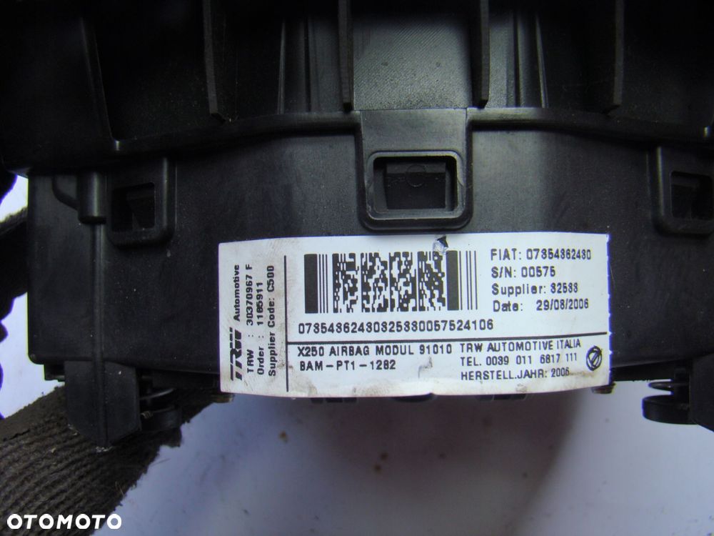 poduszka powietrzna airbag fiat ducato 2006 dwie wtyczki - 5