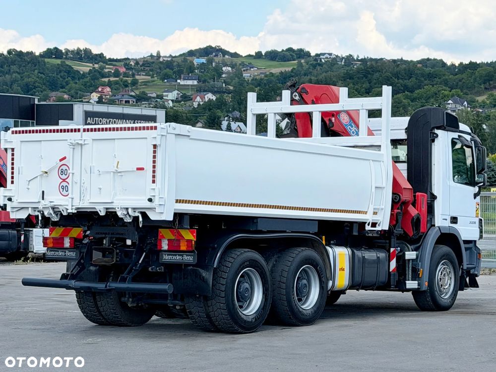 Mercedes-Benz ACTROS 3336 * Wywrotka 5,10 m + HMF 2620 K3 + PILOT * 6x4*STAN BDB - 9