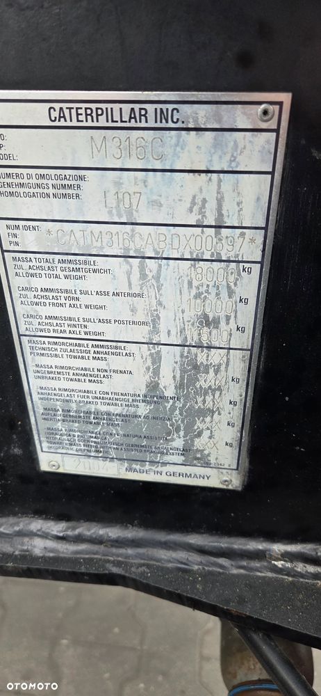 Caterpillar << CAT M316, 2004r, z Niemiec, 2 łyżki!, Fatura Marża, cena brutto!>> - 25