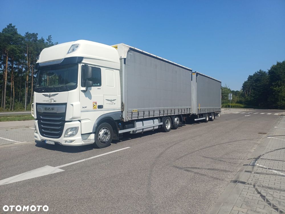 DAF XF 480 SUPER SPACE CAB / 2019r. ZESTAW TANDEM PRZEJAZDOWY 120m3 - 6