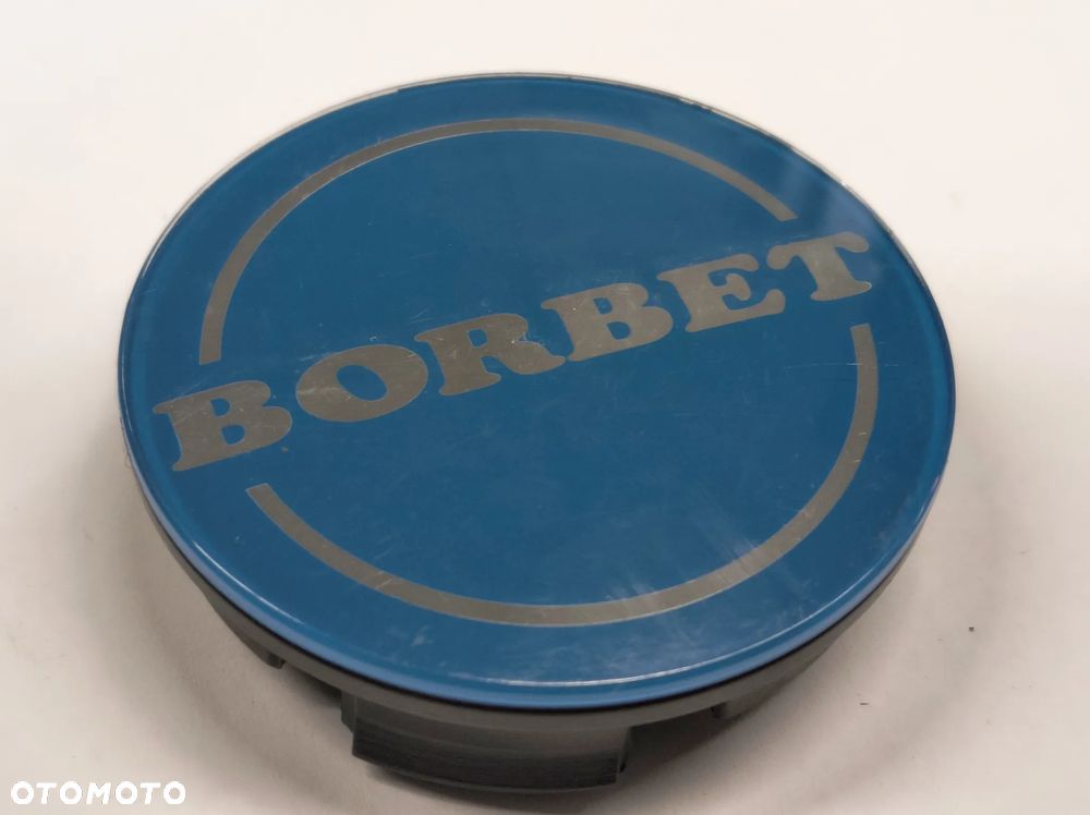 BORBET Emblematy Dekielki Znaczki Zaślepki do felg niebieskie / czarne - 1