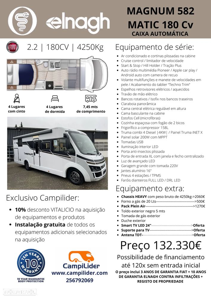 Elnagh Magnum 582 MATIC *NOVA | CAIXA AUTOMÁTICA* - 34