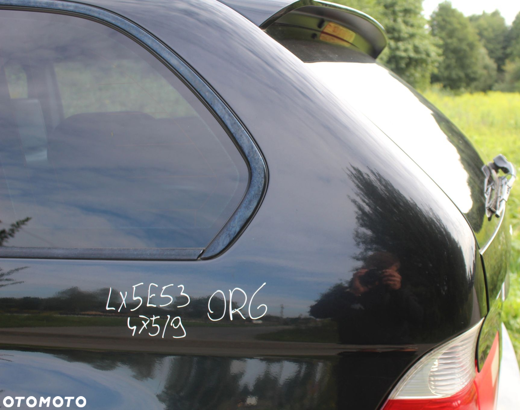 ĆWIARTKA BŁOTNIK TYŁ LEWY BMW X5 E53 475 BLACK SAP - 3