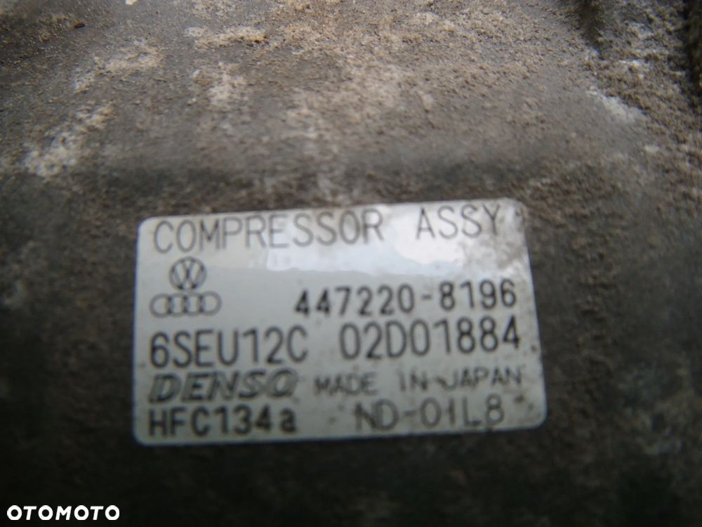 audi a2 02r 1.4tdi kompresor- sprężarka klimatyzacji  447220-8196 - 3