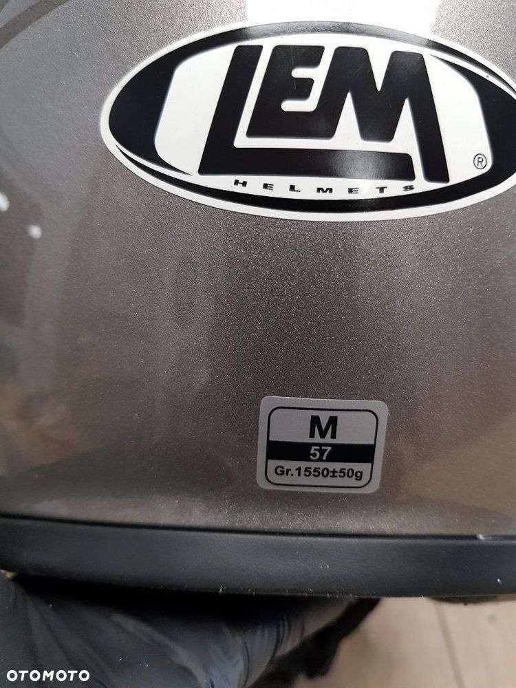 Kask motocyklowy LEM z odpinaną szczęką rozmiar M 57 - 6