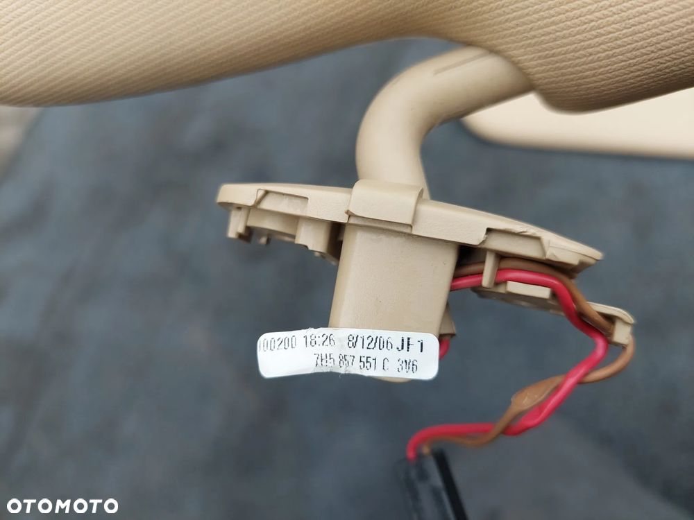 VOLKSWAGEN T5 MULTIVAN BEŻOWE ODŁONY PRZECIWSŁONECZNE DASZKI 7H5857551C - 6