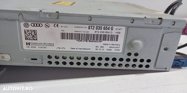 Unitate multimedia 8T2035654G Audi A5 8T [facelift] [2011 - 2016] - 3