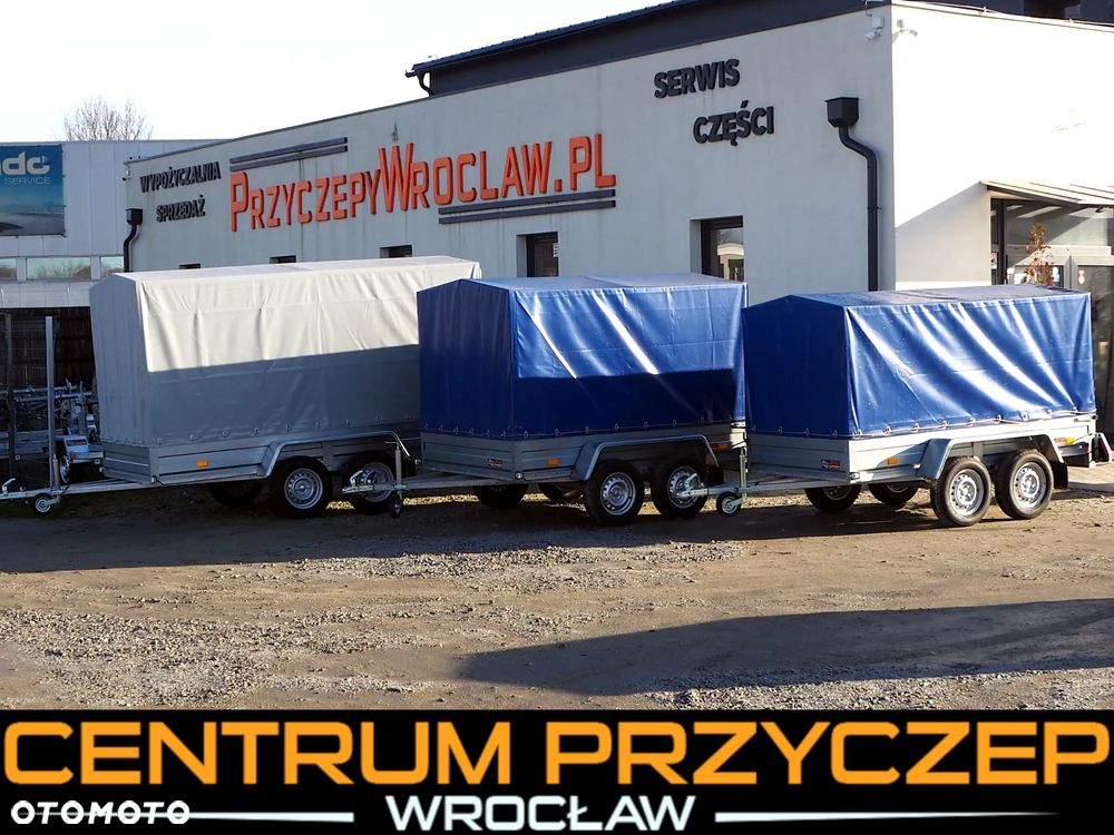 Rydwan EURO C750 / 2 OSIE / BAGAŻOWA / TOWAROWA / Z PLANDEKĄ / BEZ PLANDEKI / DMC: 750 KG - 1