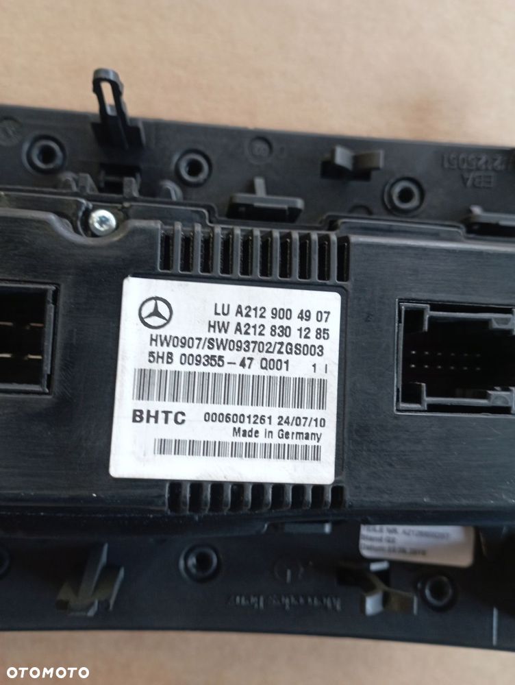 MERCEDES W212 PANEL NAWIEWU KLIMATYZACJI A2129004907 - 3