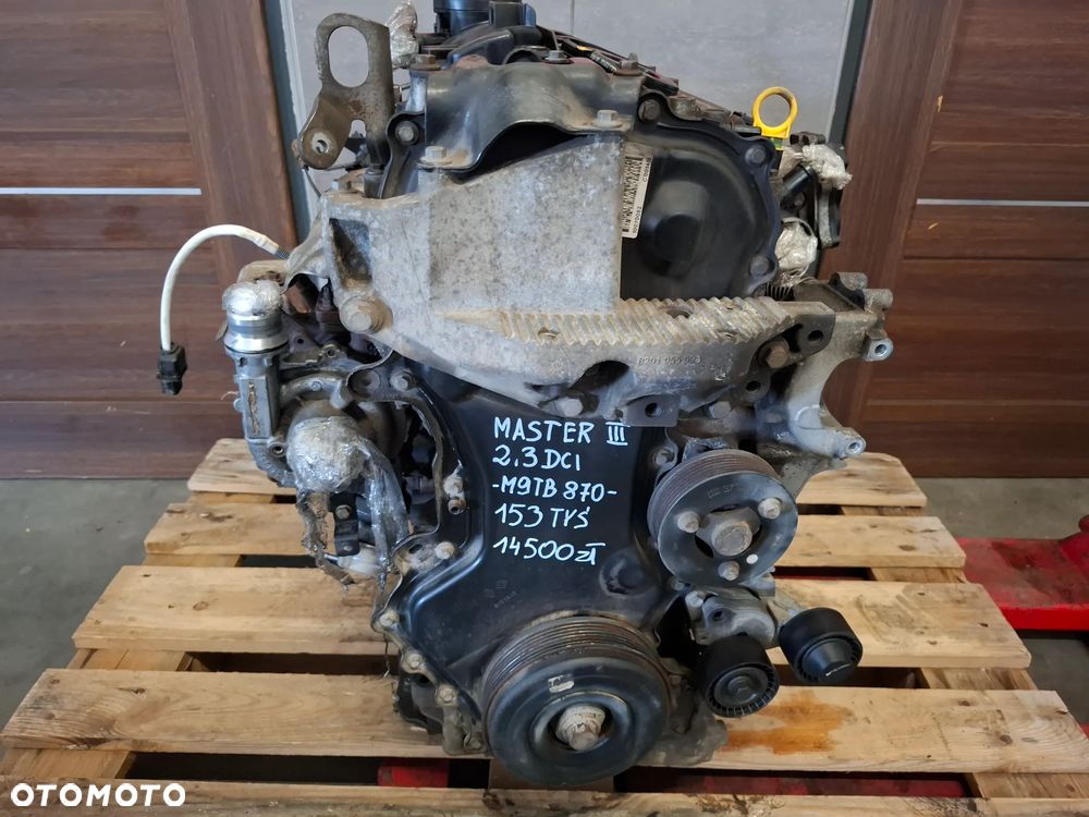 Silnik kompletny Renault Master III 2,3 DCI 153 tys przebieg  nr M9TB870 - 2
