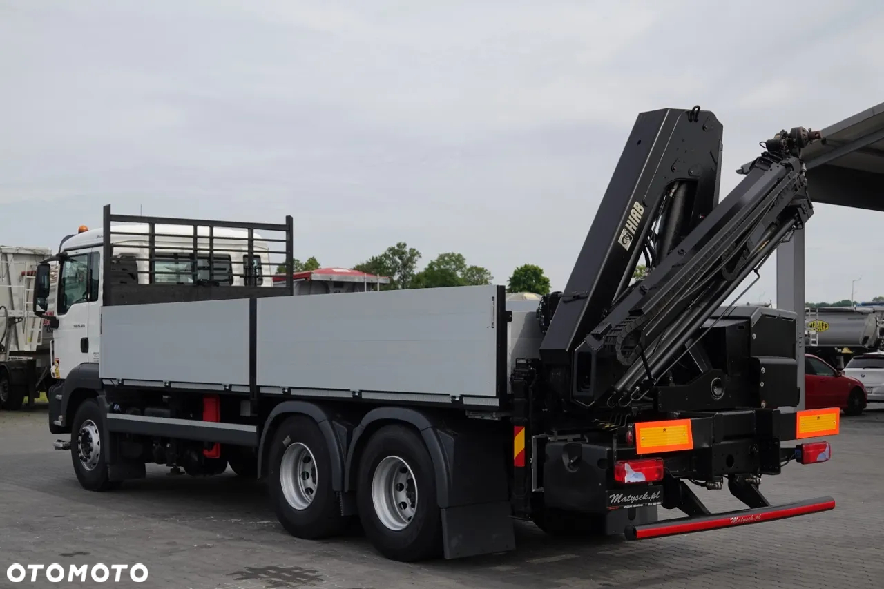 MAN TGS 26.320 / 6X4 / SKRZYNIOWY 6.5 M + HDS HIAB 188 BS-3 / MAX UDŹWIG: 4 900 KG / STEROWANIE RADIOWE / ROTATOR / EURO 6 - 7