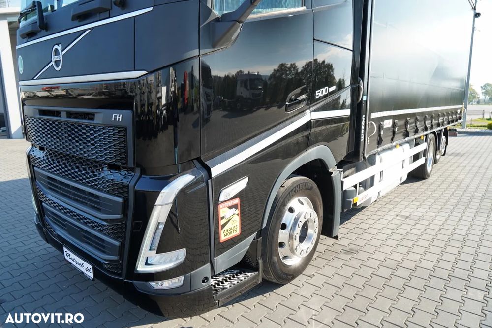 Volvo FH 500 / MEGA / COMBINAT TANDEM TRAVEL 120 M3 / 2024 / I-PARK COOL / DOCURI DE ACOPERIRE PENTRU CĂRUCIOR / PUNTE RIDICATĂ / JANTE DIN ALIAJ / REMORCĂ WECON - 9