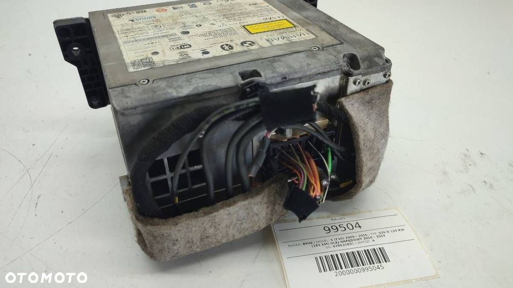 RADIO CZYTNIK PŁYT NAWIGACJI BMW F10 F11 9290358 - 4