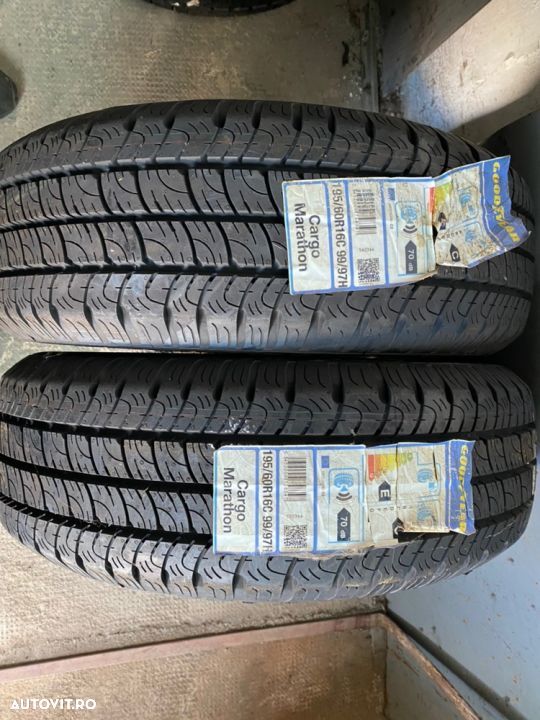 vand 2 anvelope 195/60/16c goodyear de vară noi - 1