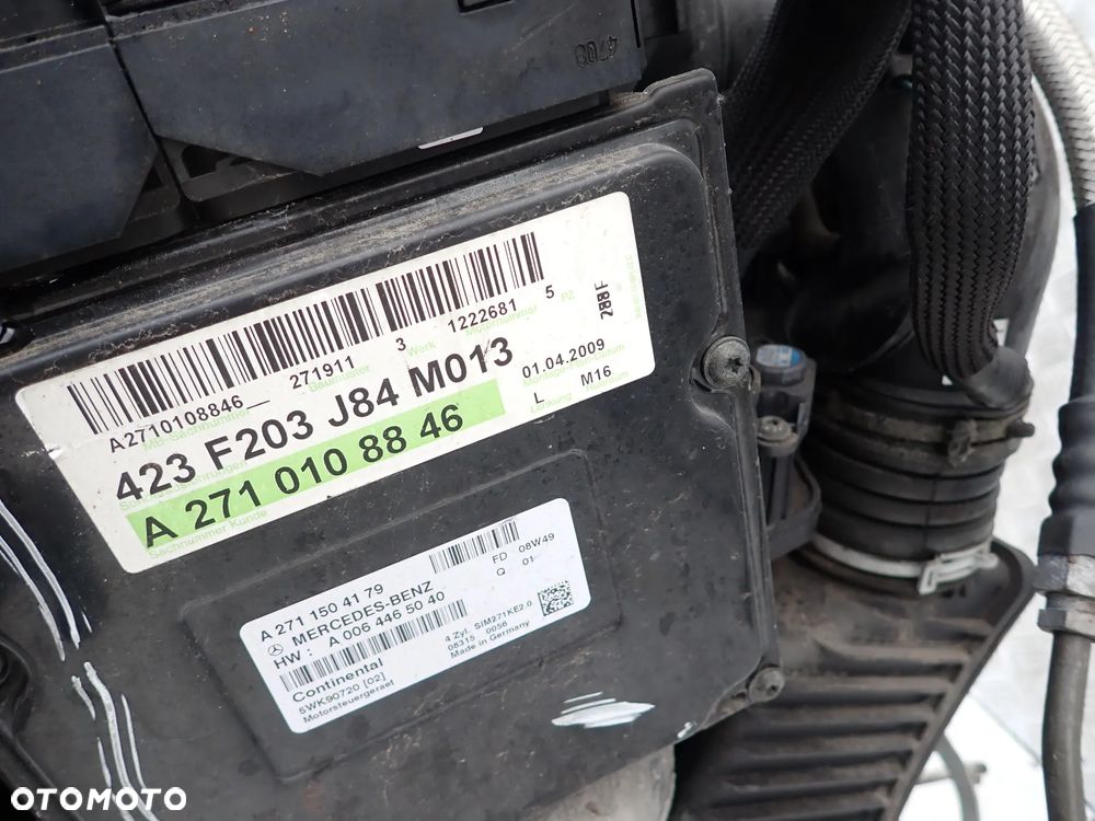 SILNIK MERCEDES W204 A271911 1.8 KOMPRESOR  Z CZUJNIKIEM STUKOWYM - 3