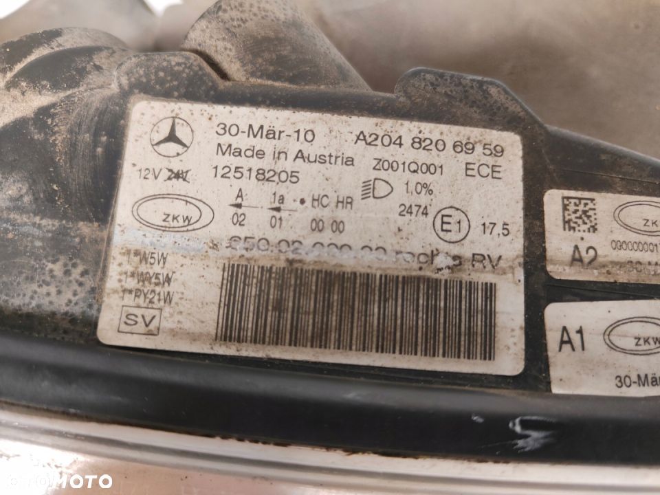 Lampy przednie Mercedes-Benz GLK-Kl A204 08 - 12 L - 4