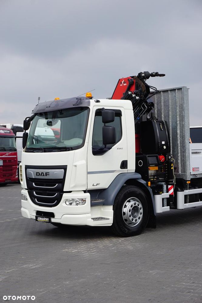 DAF LF / 260 / ACC / SKRZYNIOWY + HDS / HYVA HC-183 / PILOT / ROTATOR / WIDŁY - 32