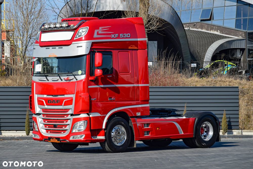DAF XF530 / SUPER SPACE CAB / HYDRAULIKA / RETARDER / KLIMATYZACJA POSTOJOWA / ACC / NAWIGACJA / KLIMA / LEDY / FULL SPILERY / FULL OPCJA / WERSJA PREMIUM / SERWISOWANY / SPROWADZONY - 1