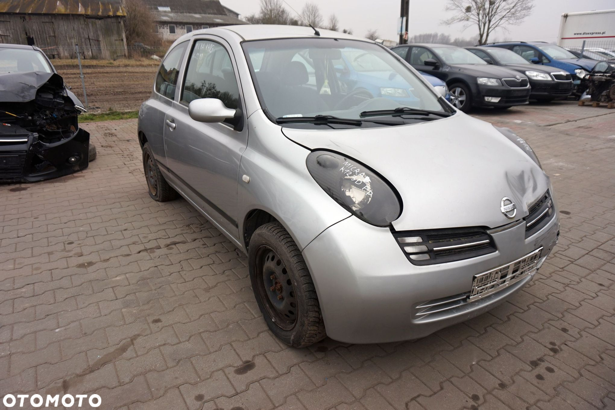 NISSAN MICRA K12 3D HB 2005 KY0 1.2 12V CR12DE 65KM SREBRNY na części - 7