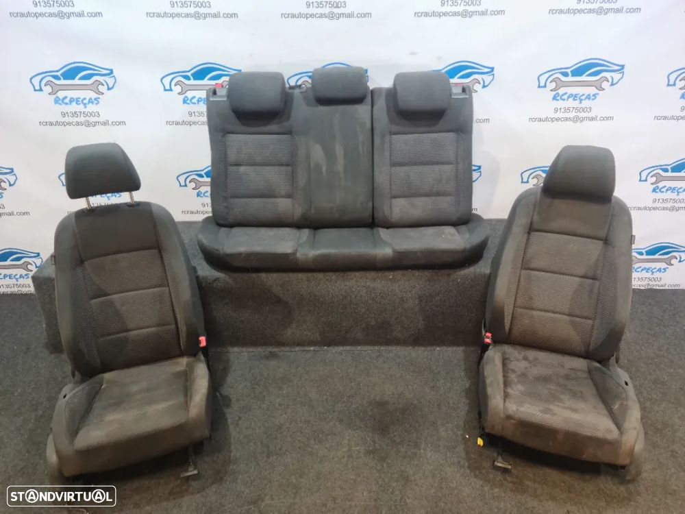 BANCO BANCOS TECIDO FRONTAL FRENTE TRASEIRO TRÁS AIRBAG VW VOLKSWAGEN GOLF V 5 MK5 1K - 8