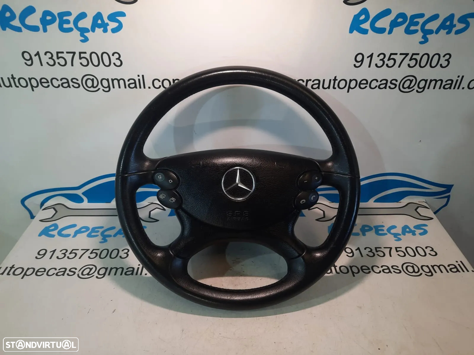 VOLANTE GUIADOR COMPLETO MERCEDES BENZ CLASS CLS C219 W219 A2304600503 2304600503 CLK C209 W209 PELE COMANDOS MULTIFUNÇÕES AIRBAG - 8