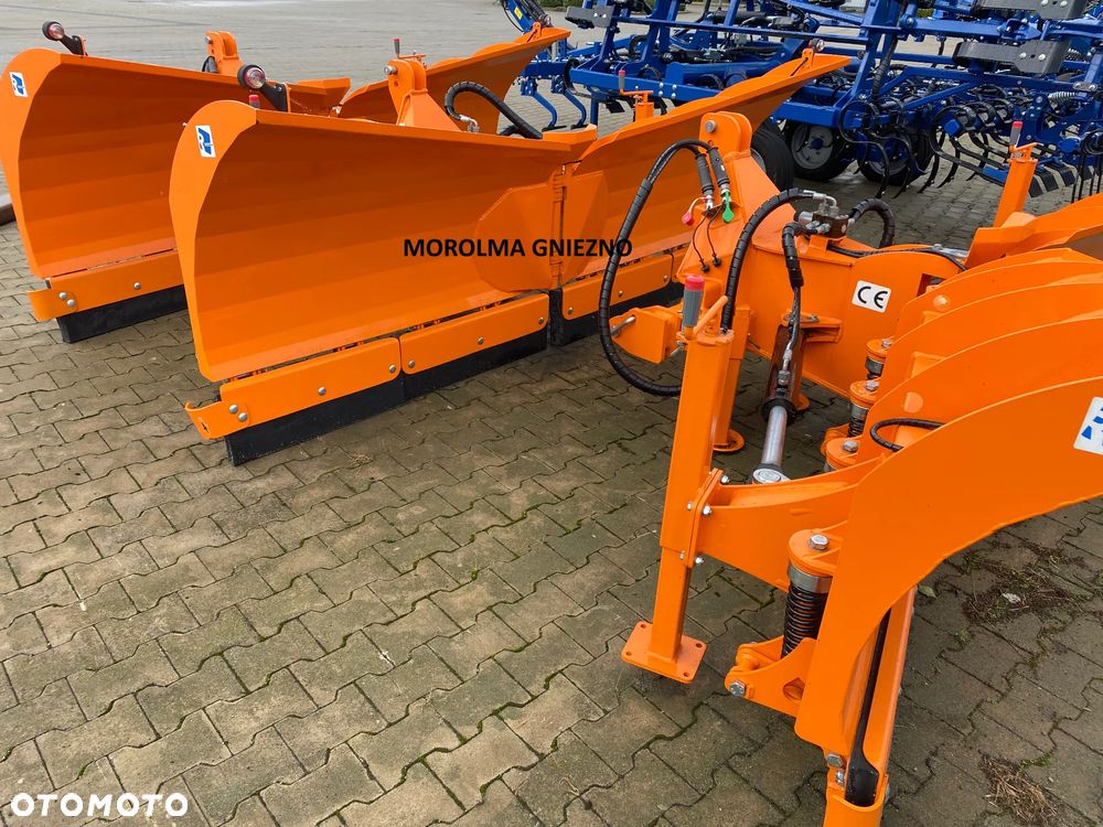Składany pług do śniegu śnieżny komunalny ciężki 3,0 m TUZ kat II hydrauliczny - 3