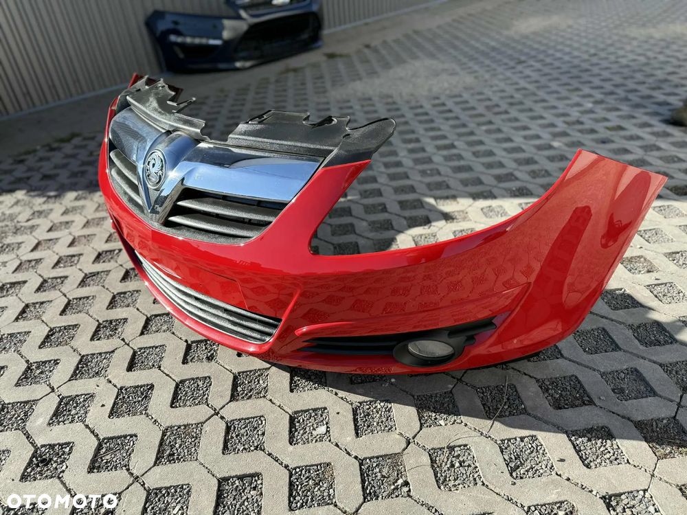 Opel Corsa D Zderzak przedni przód Z547 kompletny halogeny grill - 8
