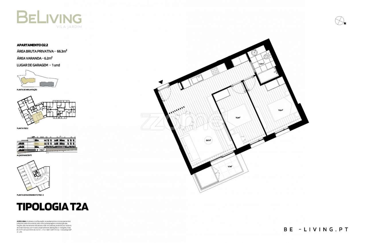 T2 | BeLiving Vila Jardim – Vila das Aves, Santo Tirso - Grande imagem: 2/15