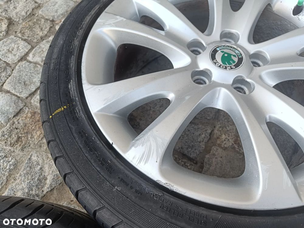 Felgi Aluminiowe 17 Skoda Superb 2 II 5x112 ET49 3T0601025D Koła Seat Audi VW 7,5Jx17H2 - 8